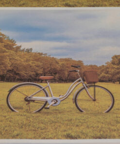 Fabric Store - Διακοσμητικό ύφασμα με φάρδος 2,80m, με επαναλαμβανόμενα μοτίβα σε σχέδιο ποδήλατο 45cm x 45cm για διακοσμητικά μαξιλαράκια.