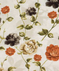 Fabric Store - Διακοσμητικό ύφασμα εμπριμέ με φάρδος 1.4m εξαιρετικής ποιότητας με μαύρα λουλούδια. Ύφασμα με το μέτρο, με μαλακή υφή για ταπετσαρίες επίπλων, στο σπίτι ή τους επαγγελματικούς σας χώρους.