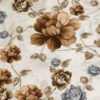 Fabric Store - Διακοσμητικό ύφασμα εμπριμέ με φάρδος 1.4m εξαιρετικής ποιότητας με καφέ λουλούδια. Ύφασμα με το μέτρο, με μαλακή υφή για ταπετσαρίες επίπλων, στο σπίτι ή τους επαγγελματικούς σας χώρους.