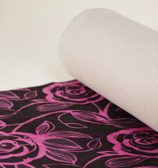 Fabric Store - Ύφασμα εμπριμέ ροζ λουλούδι, με φάρδος 1.40m. Εξαιρετικής ποιότητας, σε τιμή προσφοράς για ταπετσαρίες επίπλων στο σπίτι ή τους επαγγελματικούς σας χώρους.