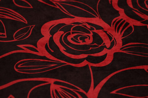 Fabric Store - Ύφασμα εμπριμέ κόκκινο λουλούδι, με φάρδος 1.40m. Εξαιρετικής ποιότητας, σε τιμή προσφοράς για ταπετσαρίες επίπλων στο σπίτι ή τους επαγγελματικούς σας χώρους.
